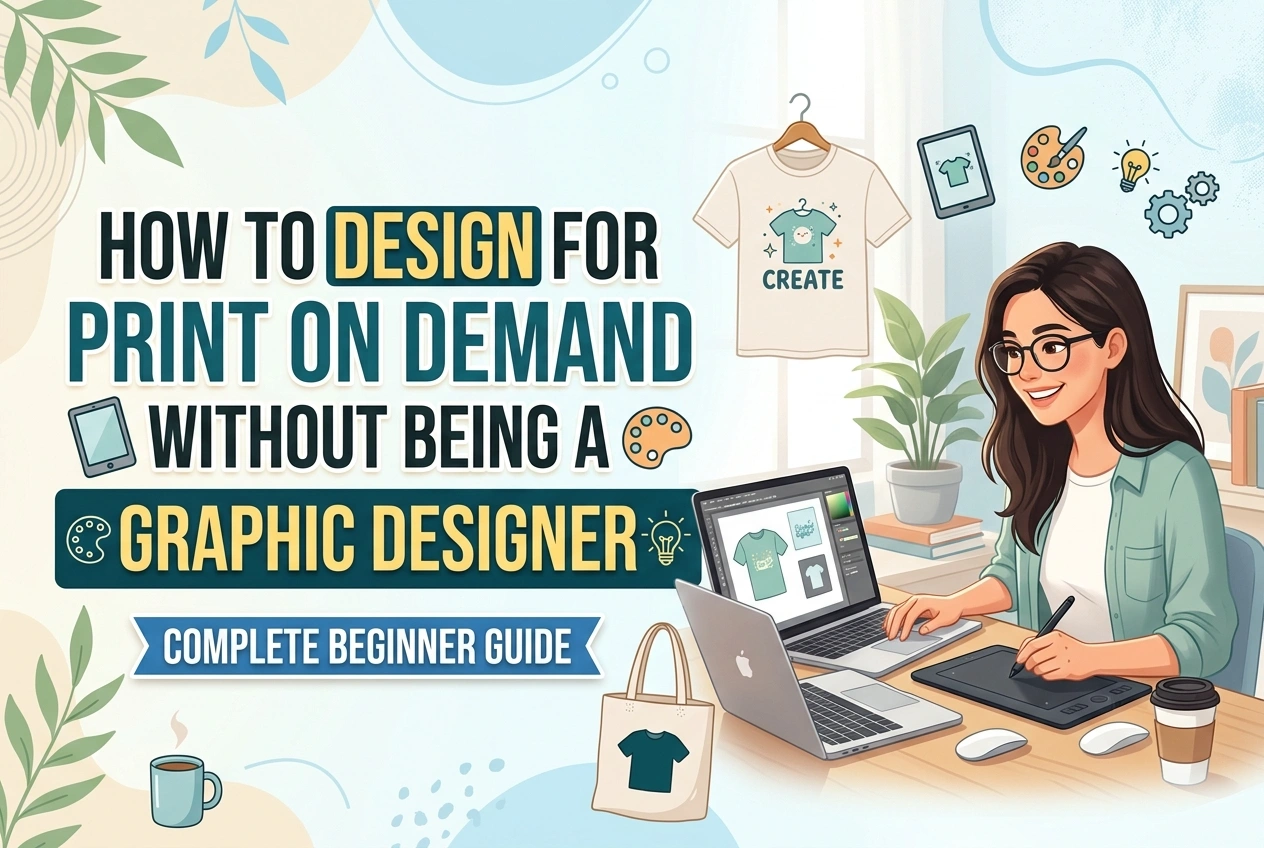 How to Design for Print on Demand Without Being a Graphic Designer: Complete Beginner Guide
