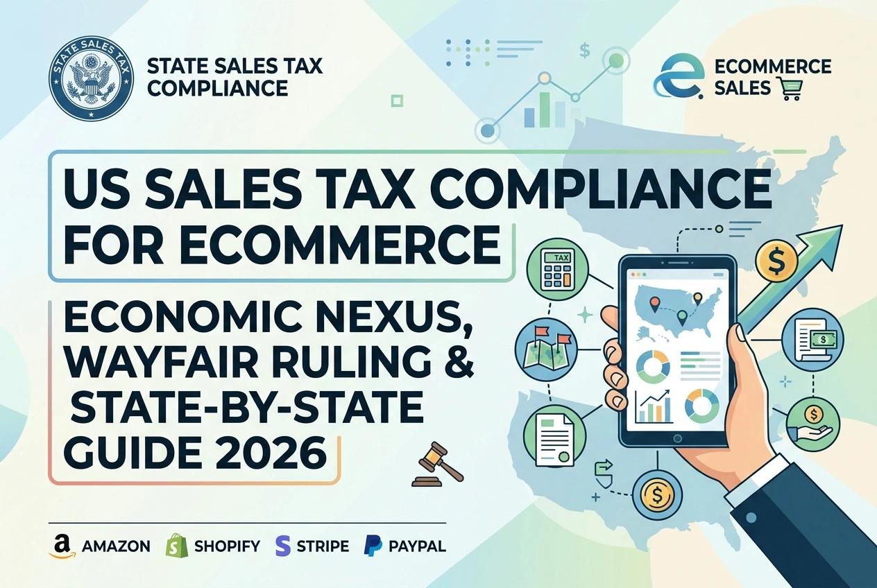 US Sales Tax Compliance for Ecommerce: Economic Nexus, Wayfair Ruling & State-by-State Guide 2026