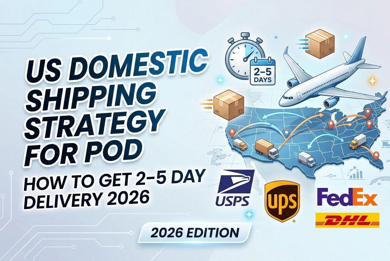 US Domestic Shipping Strategy for POD: How to Get 2–5 Day Delivery 2026