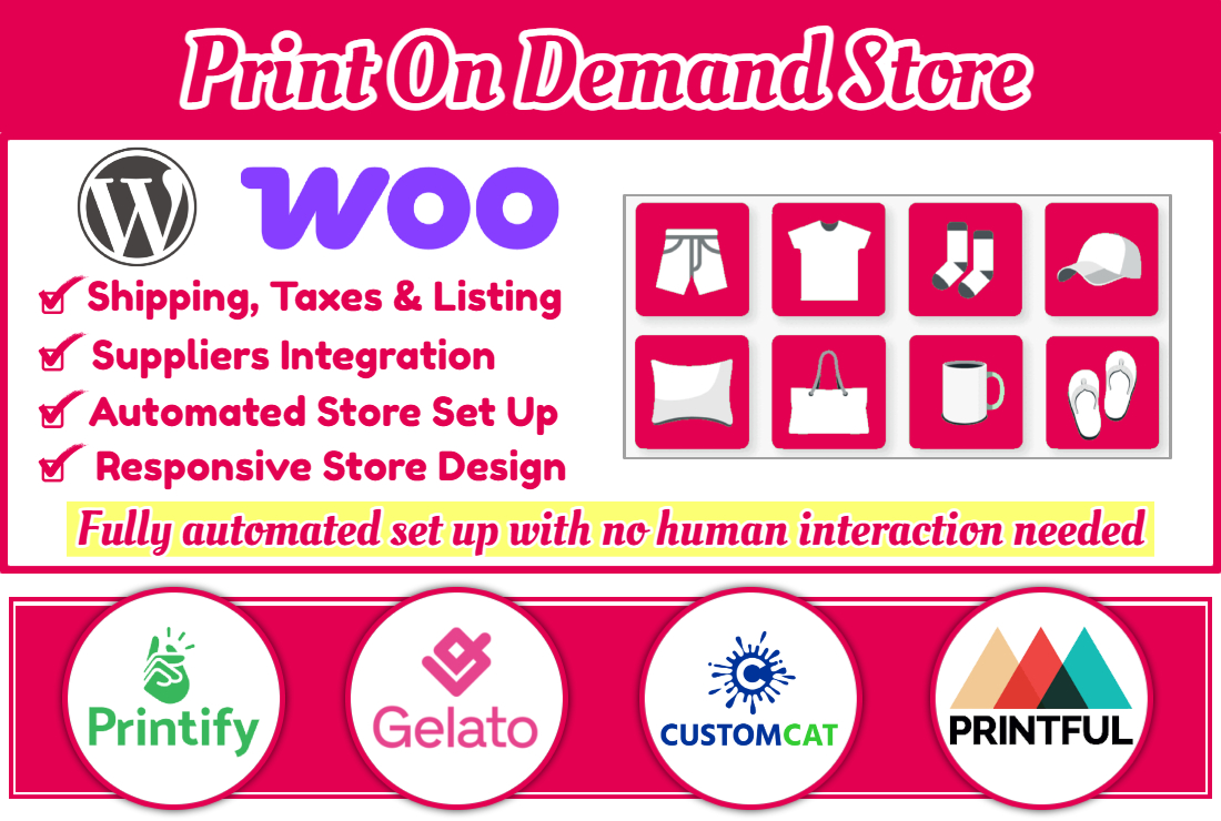 Print on Demand WooCommerce Store Development | Automated POD Business Setup